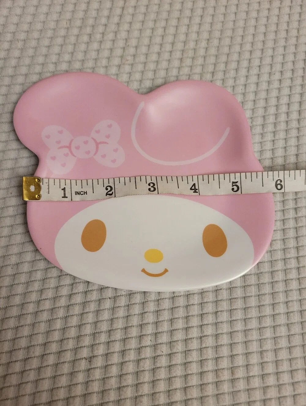 Pink My Melody Character Plate And Box Of Hello Kitty Cards